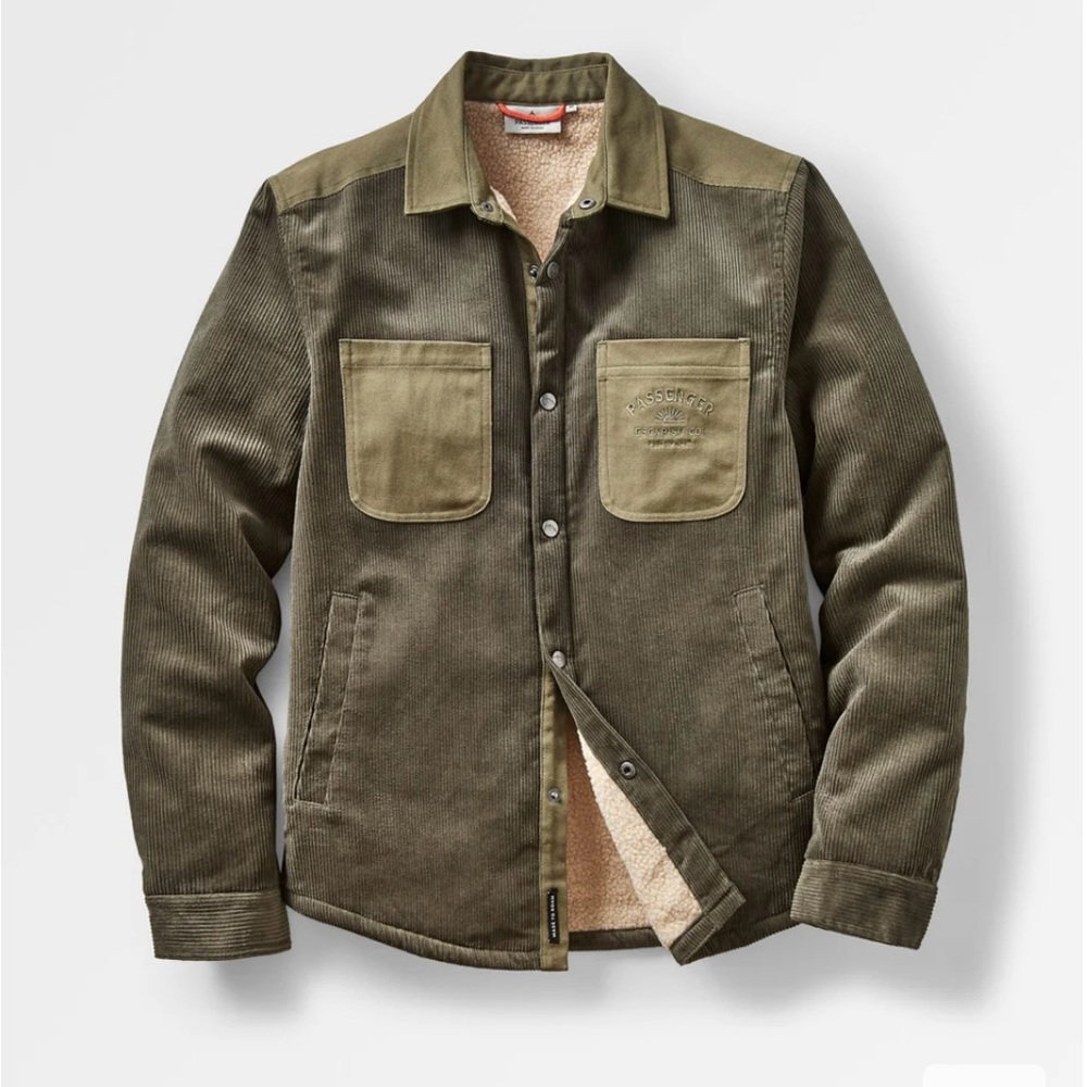 Passenger Sherpa Lined Overshirt.